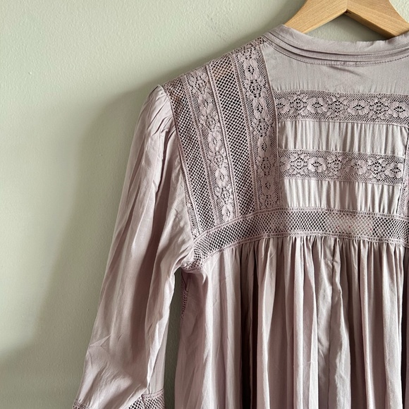 Free People Esme Button-Down Blouse | Lavender Mauve | Size Small | New with Tag - Picture 13 of 16